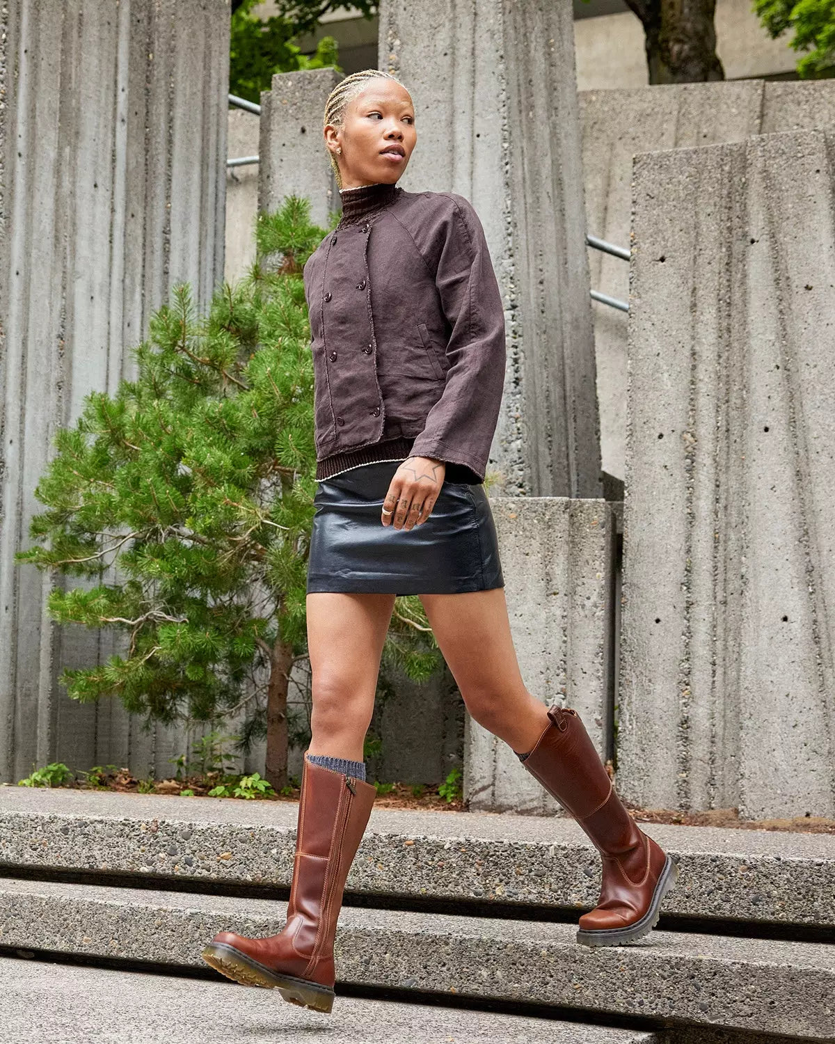 Amaayah Knee High Leather Boots