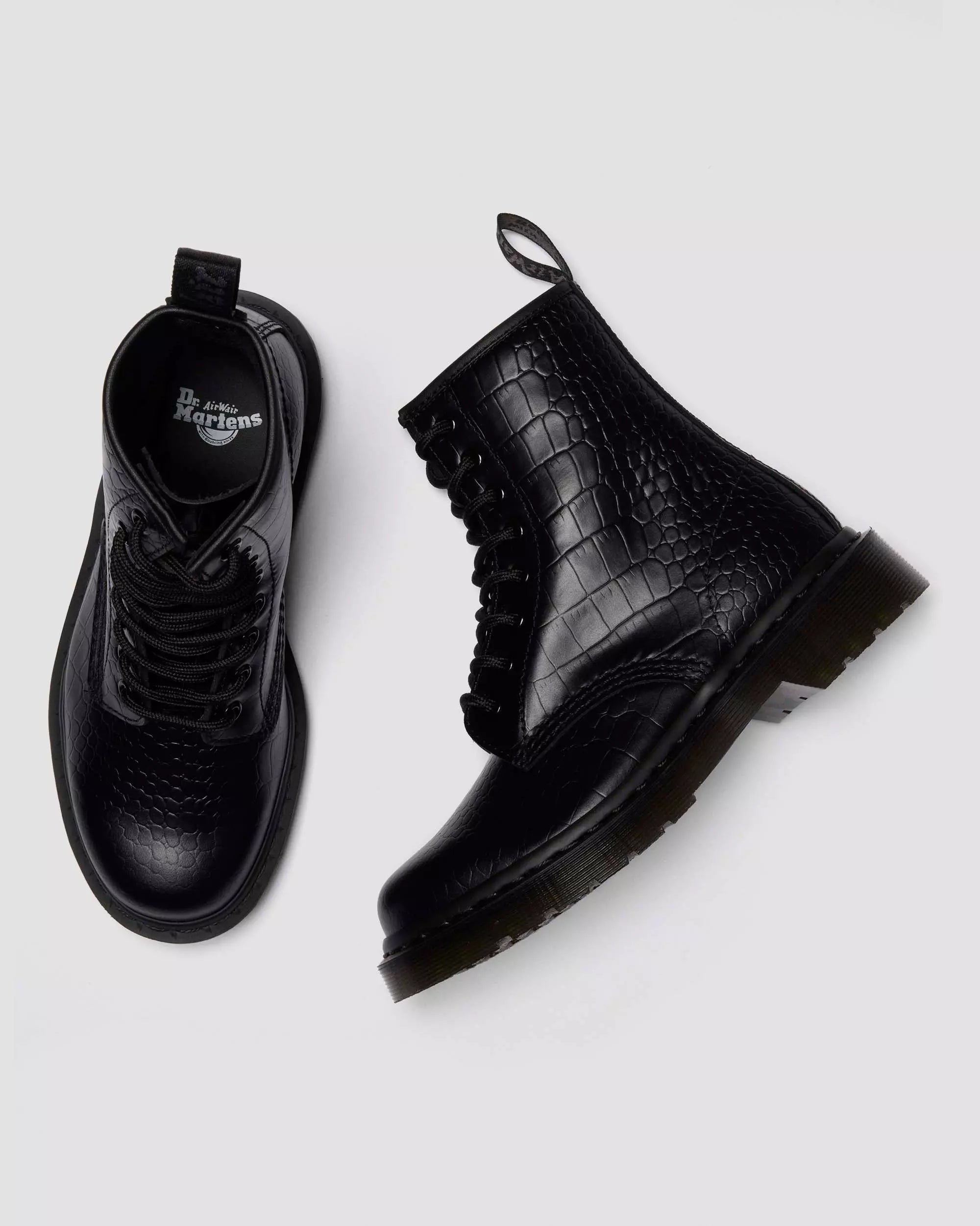 1460 CROCO Croc Emboss Leather Boots