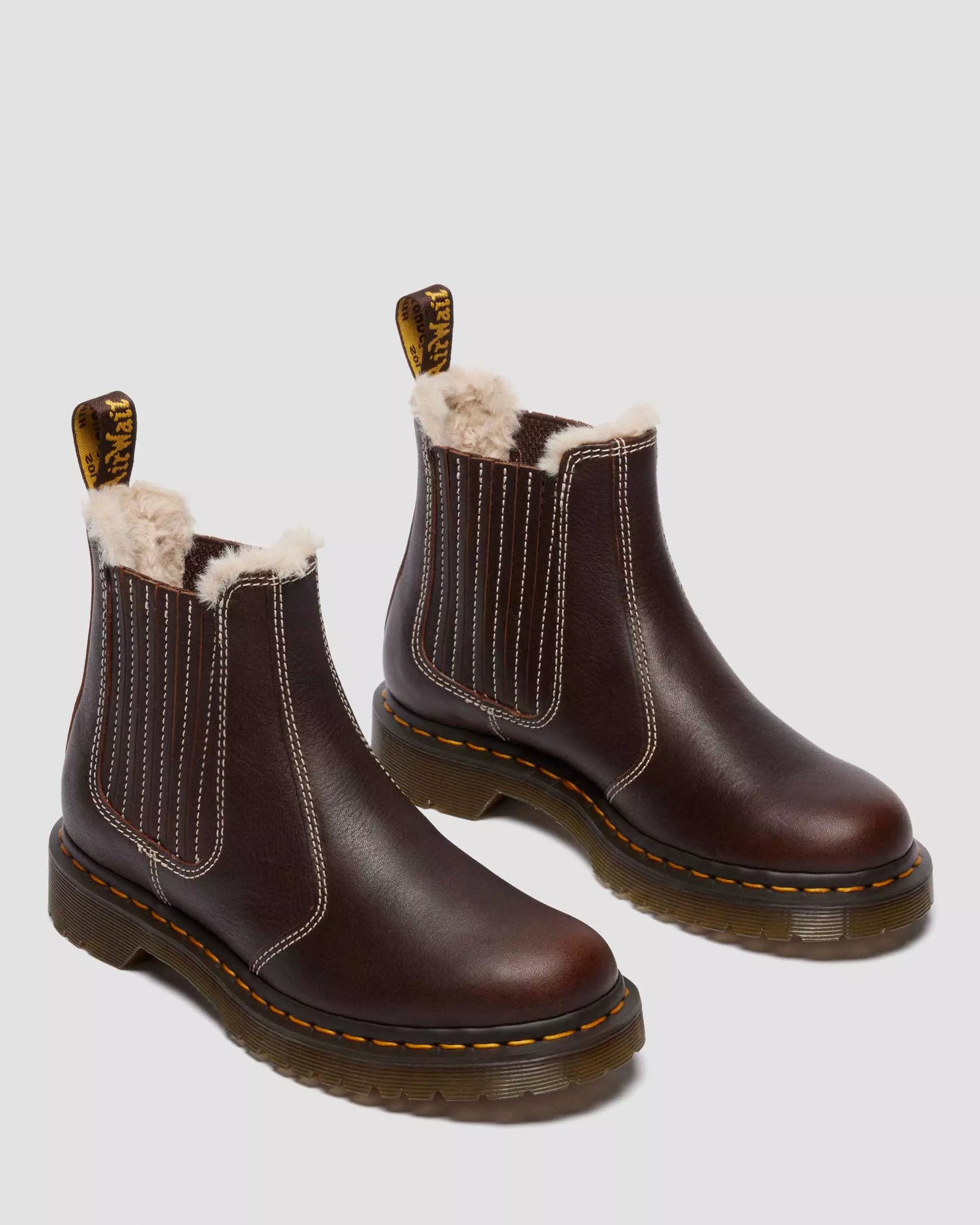 2976 Leonore II Faux Fur Lined Grizzly Leather Chelsea Boots