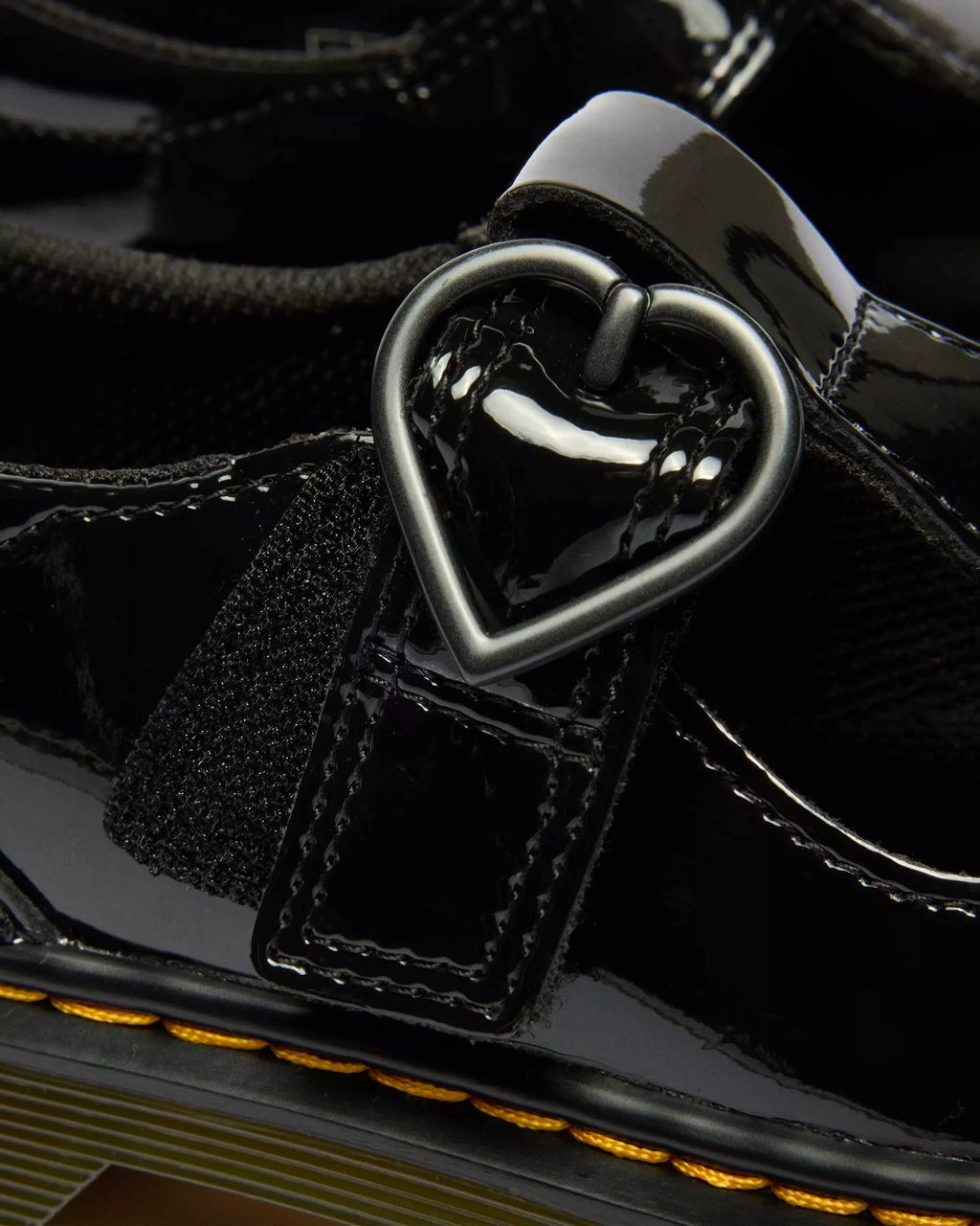 JUNIOR POLLEY II Heart Patent Leather Shoes