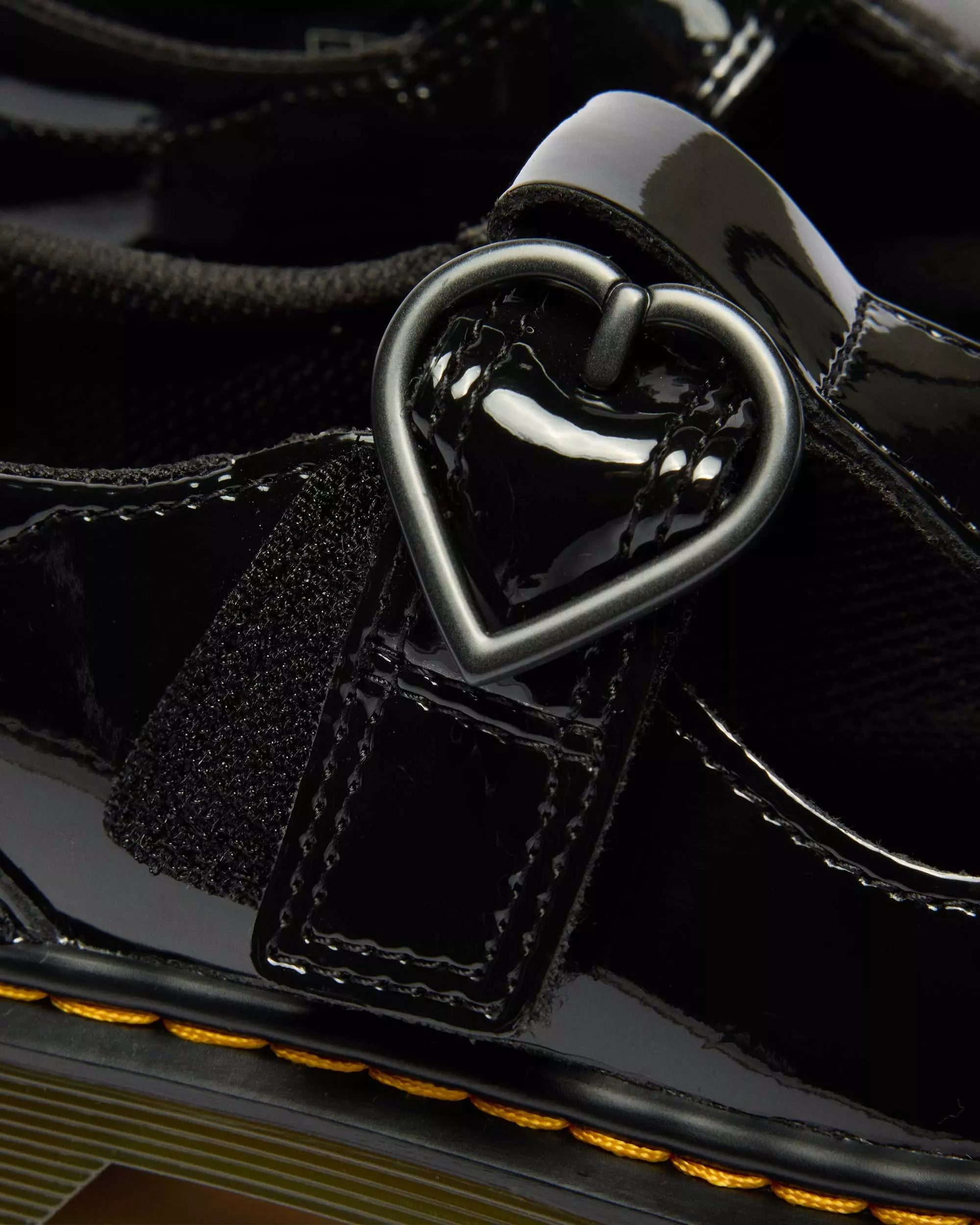 JUNIOR POLLEY II Heart Patent Leather Shoes