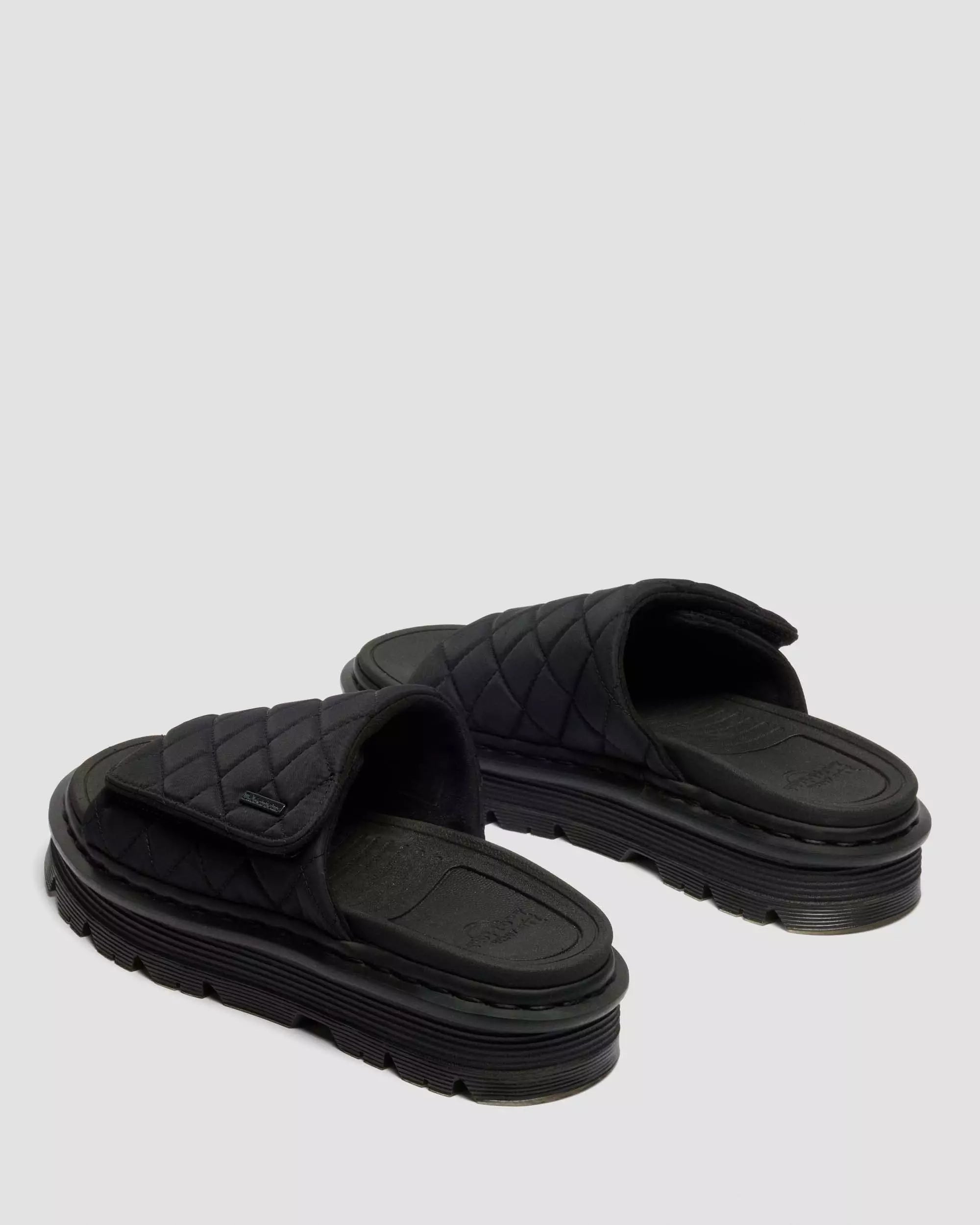 Zebzag Slides Quilted Canvas Strap Platform Slides