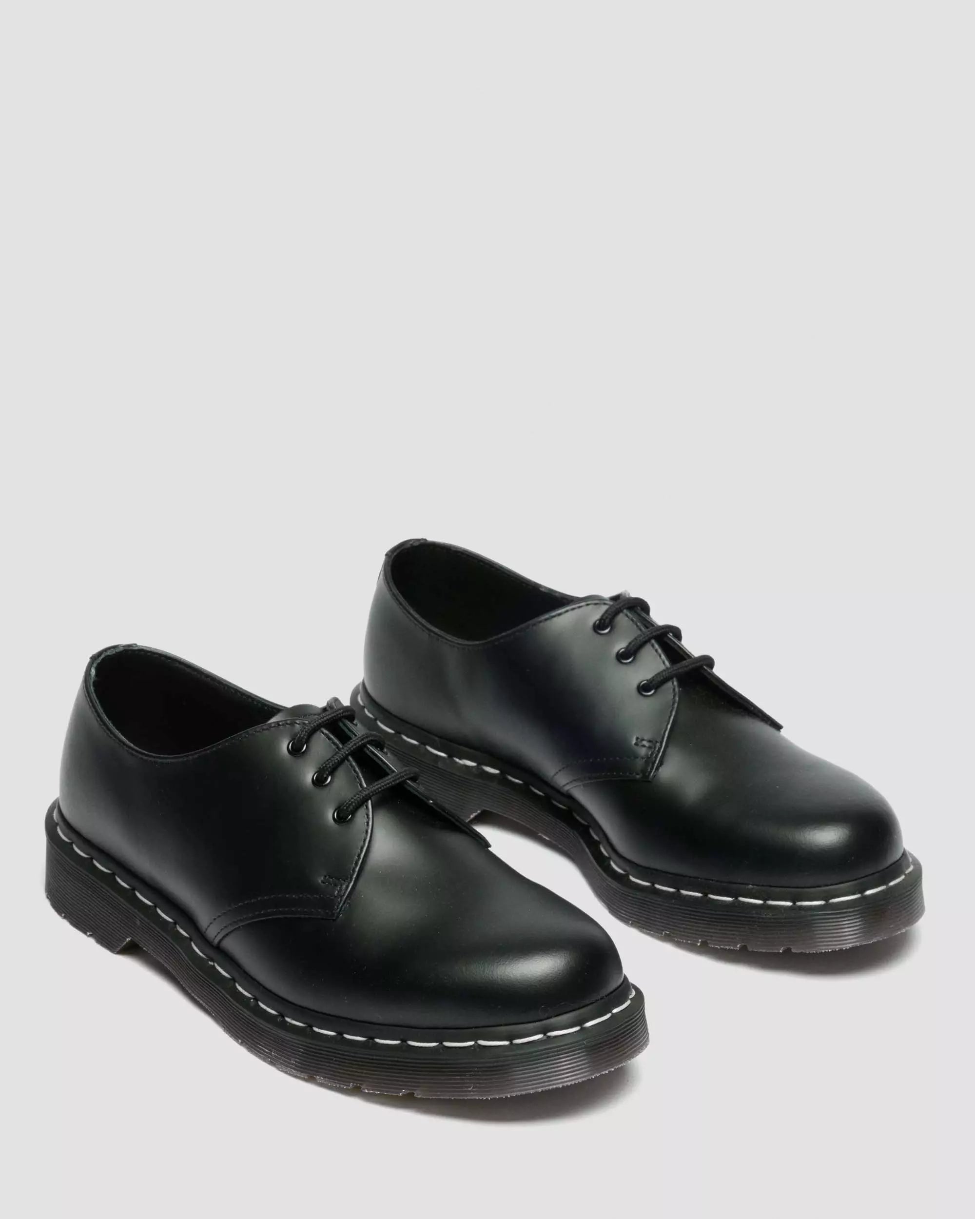 1461 White Stitch Smooth Leather Lace Up Shoes