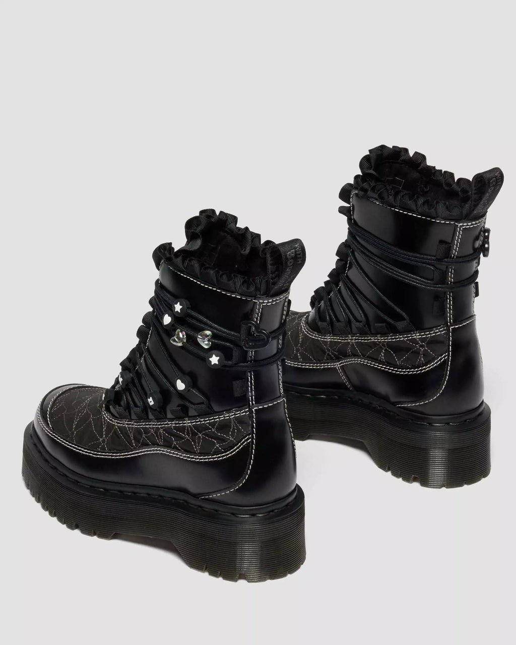 JADON FRILL Smooth Leather Platform Boots