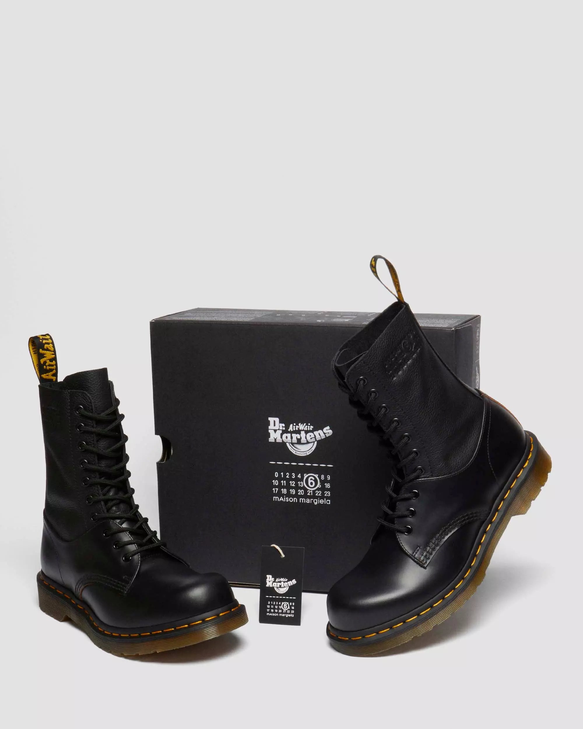 1490 / 1461 MM6 Leather Lace Up Boots
