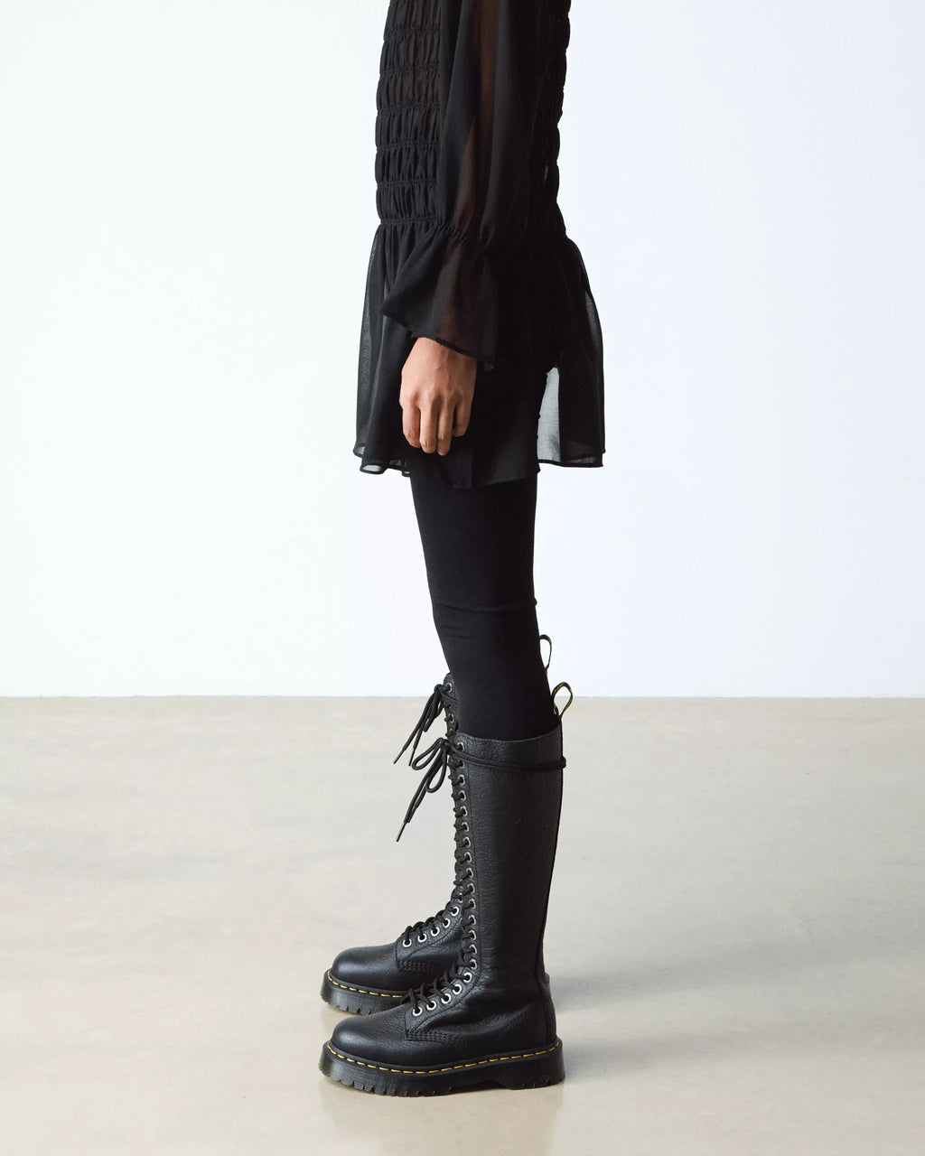 1B60 Bex Pisa Leather Knee High Boots