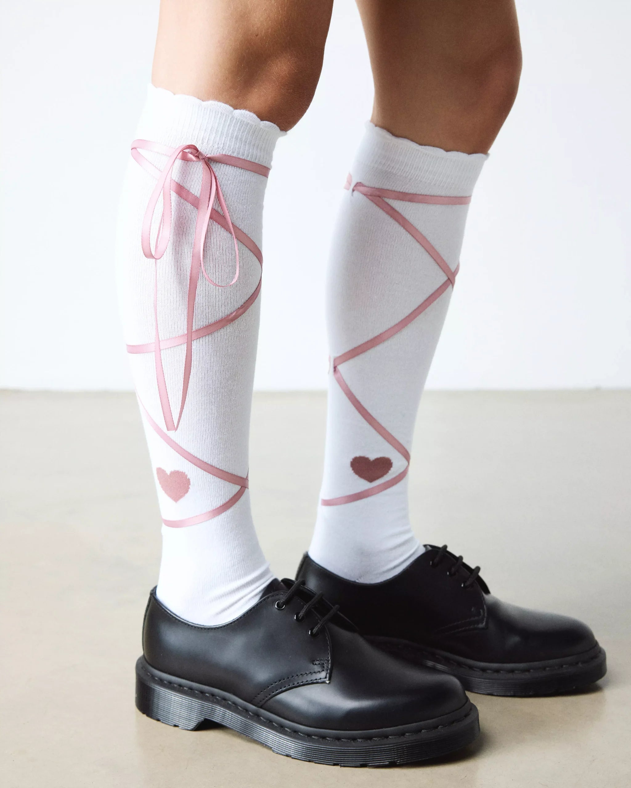 LONG LACE UP SOCKS Organic Cotton Blend