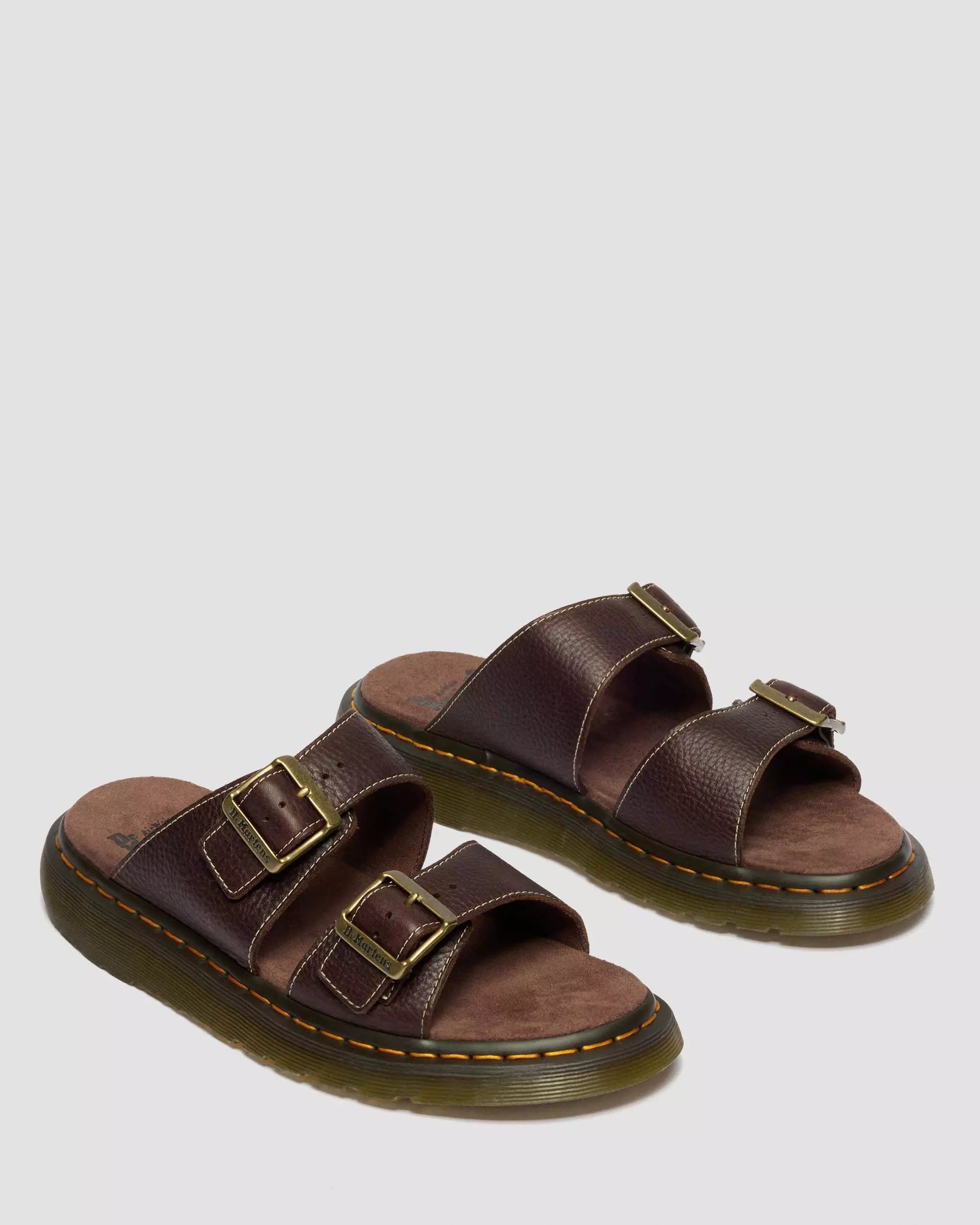 Josef Grizzly Leather Slide Sandals