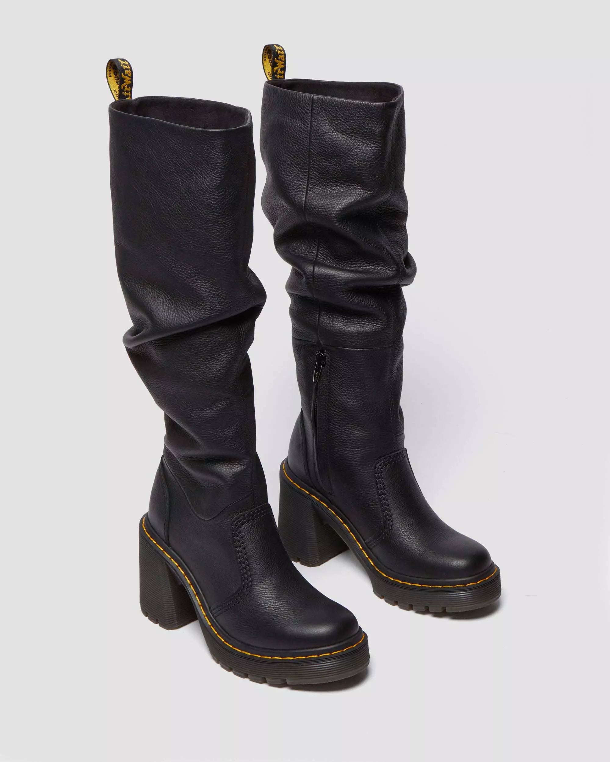 Kasey Virginia Leather Tall Heeled Boots
