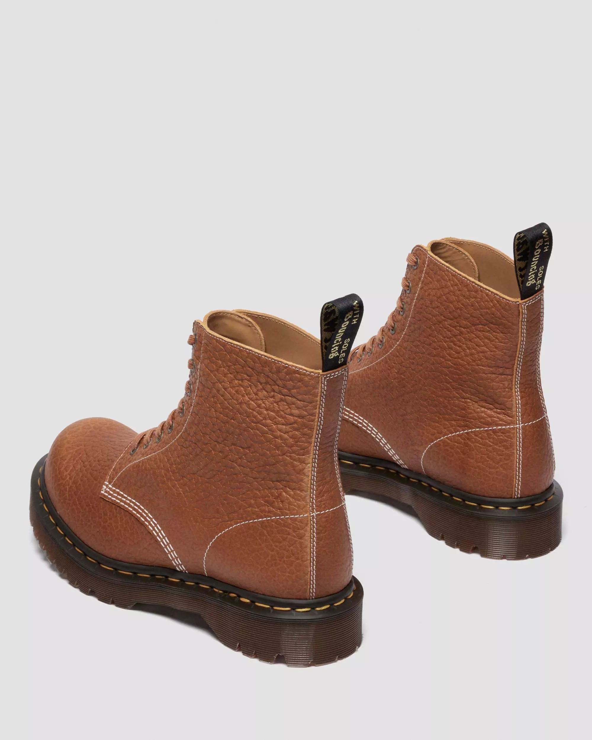 1460 Made in England Soft Boa Embossed Leather Bump Toe Boots