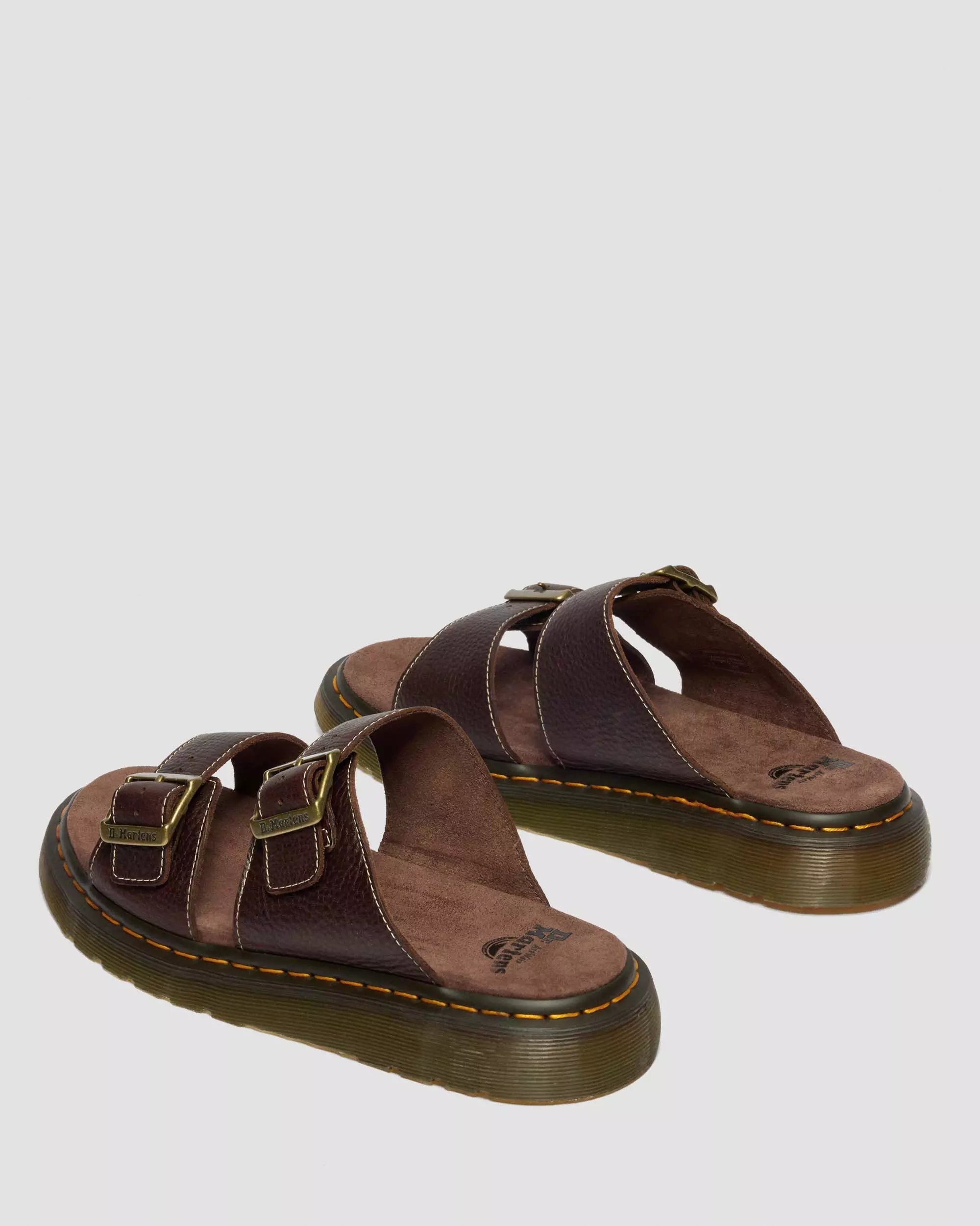 Josef Grizzly Leather Slide Sandals
