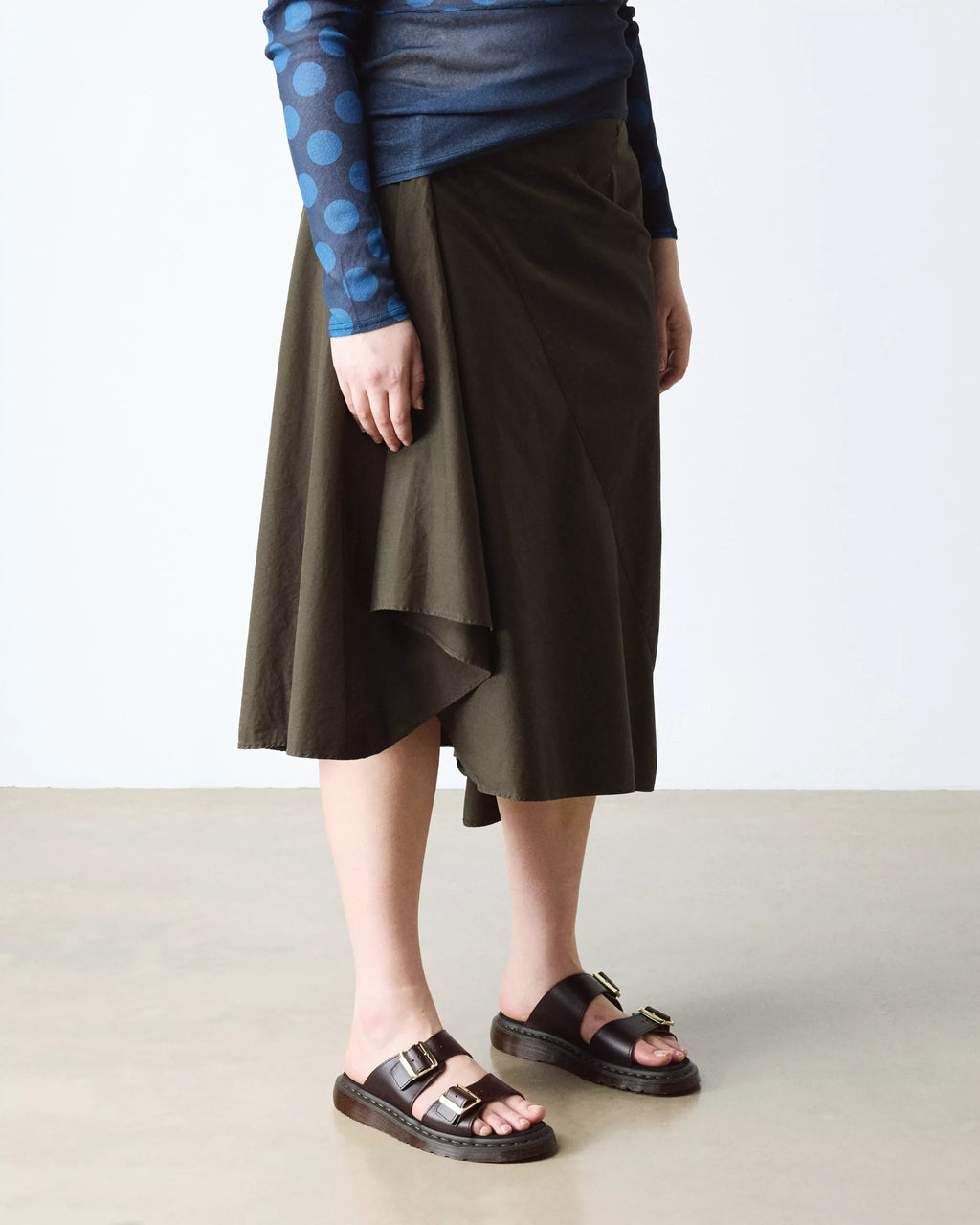 Josef Two Strap Atlas Leather Sandals