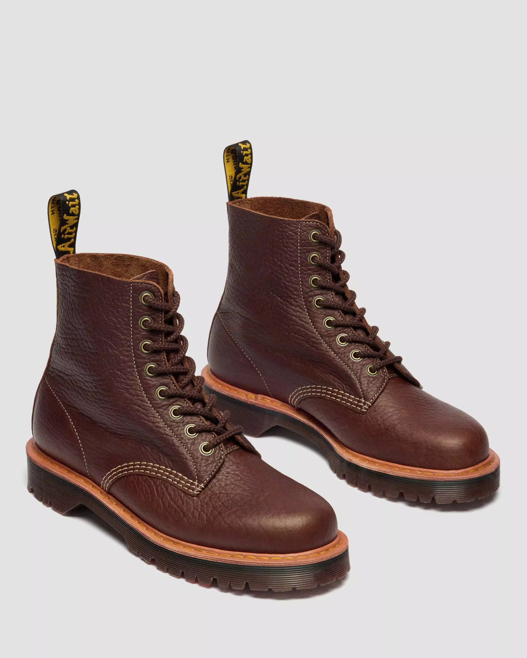 1460 Wild Grain Leather Lace Up Boots