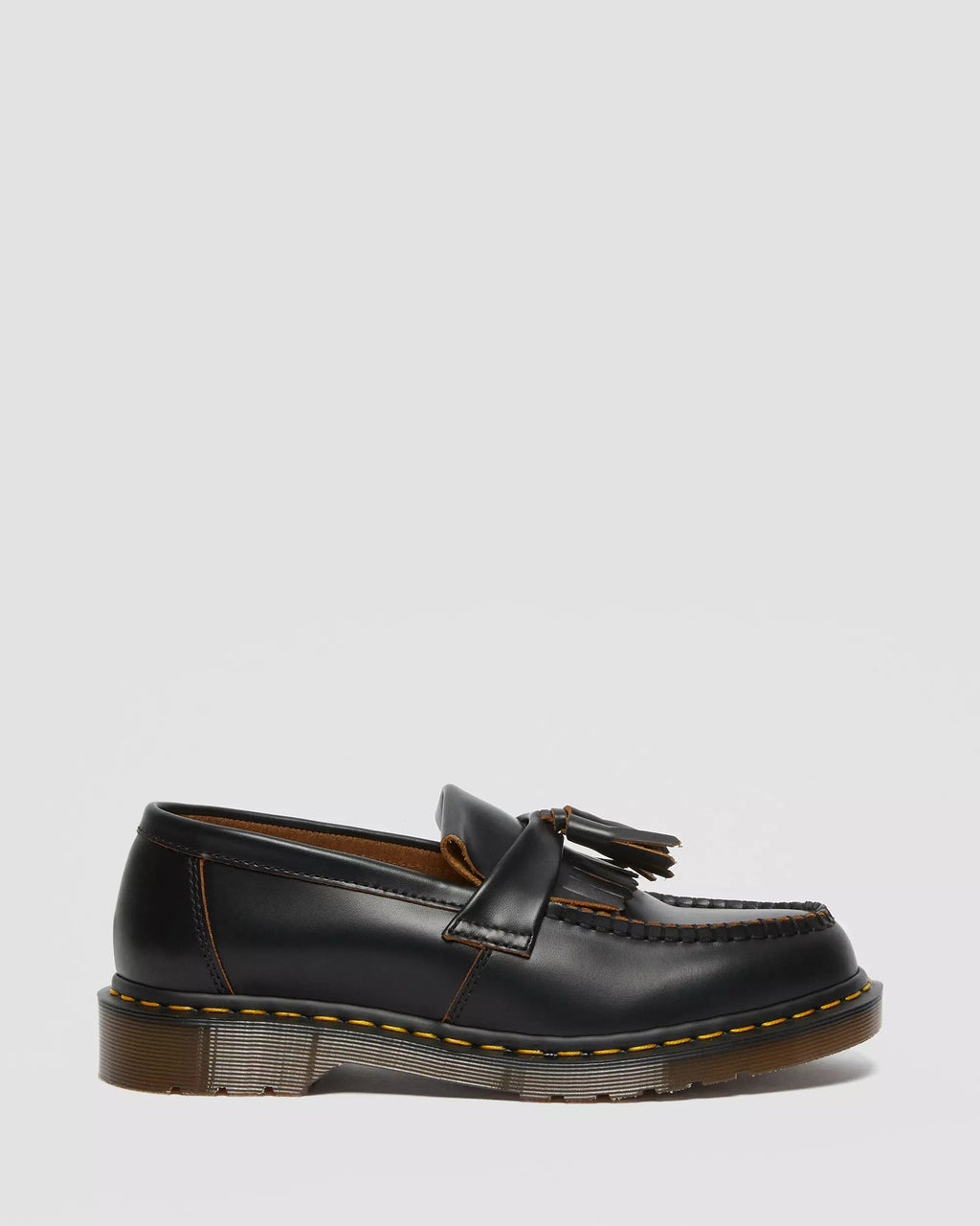 Adrian Vintage Made In England Quilon Leather Tassel Loafers