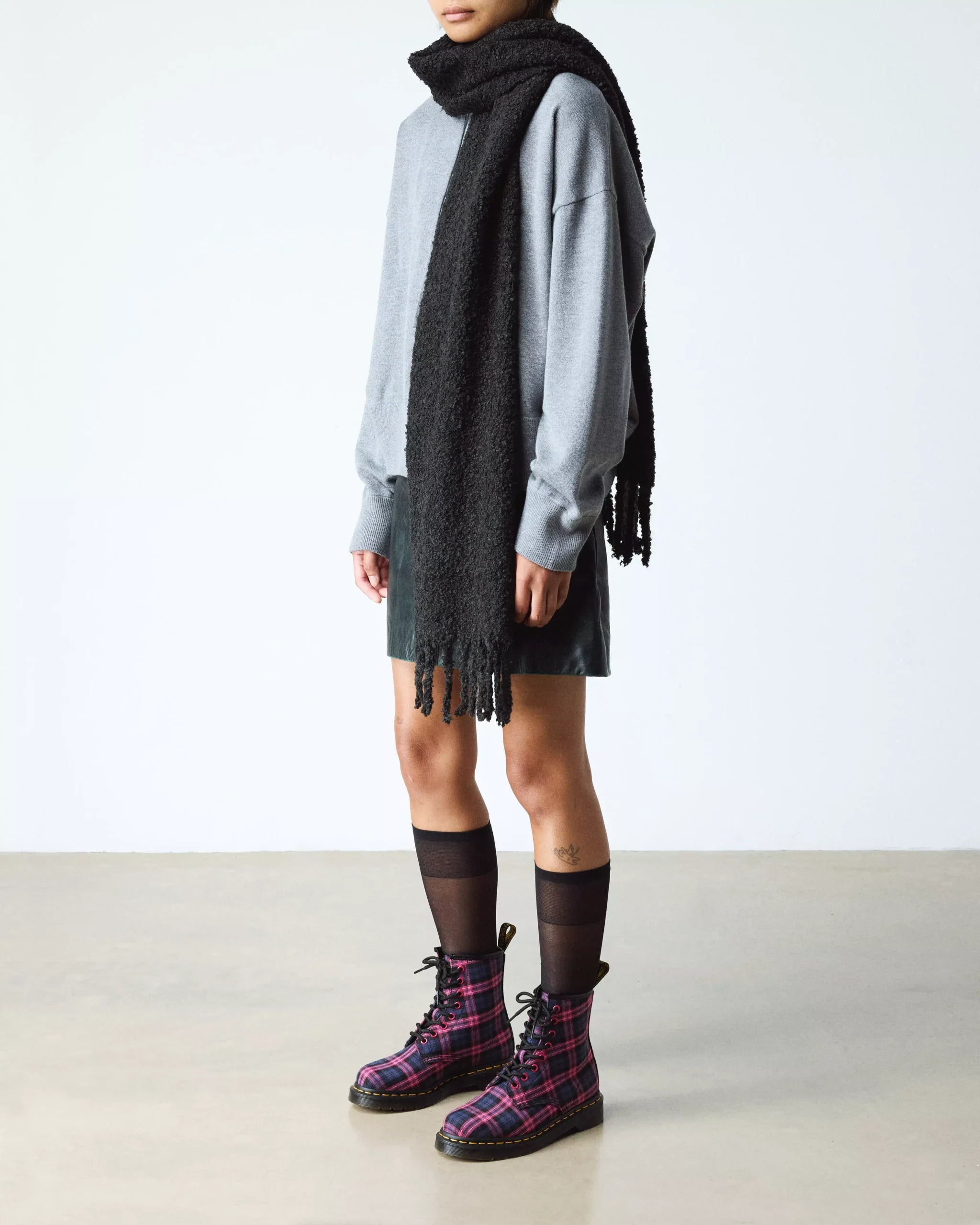 1460 Tartan Lace Up Boots