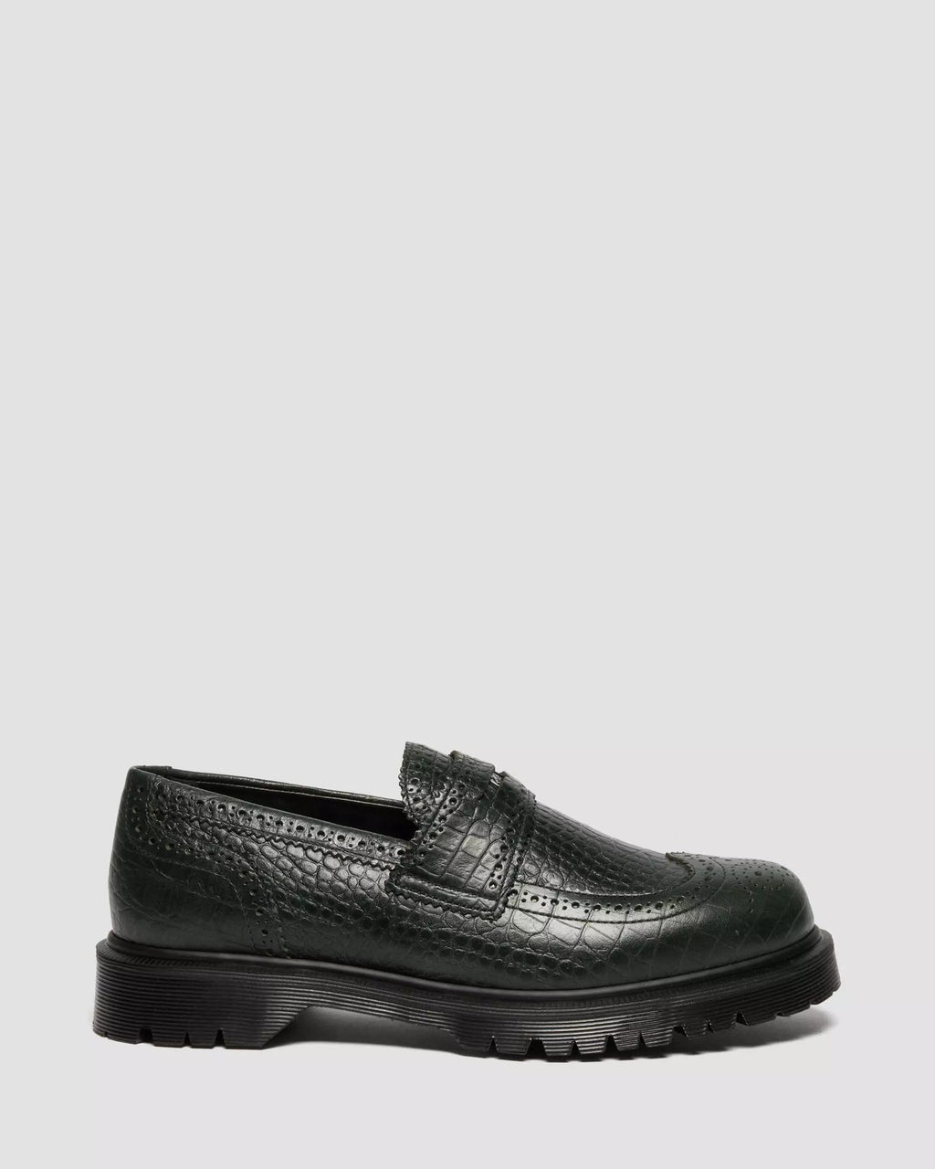 PENTON BROGUE Emboss Leather Loafers