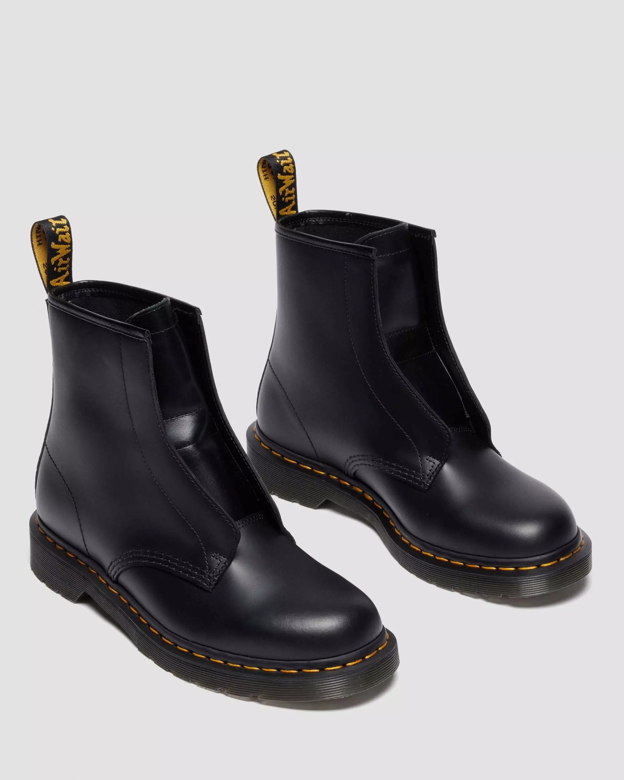 1460 LACELESS Smooth Leather Slip On Boots