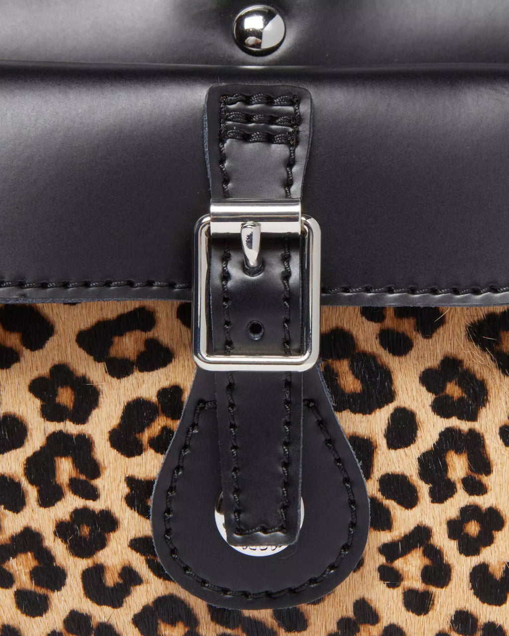 Top Handle Bag Leopard Print Hair On