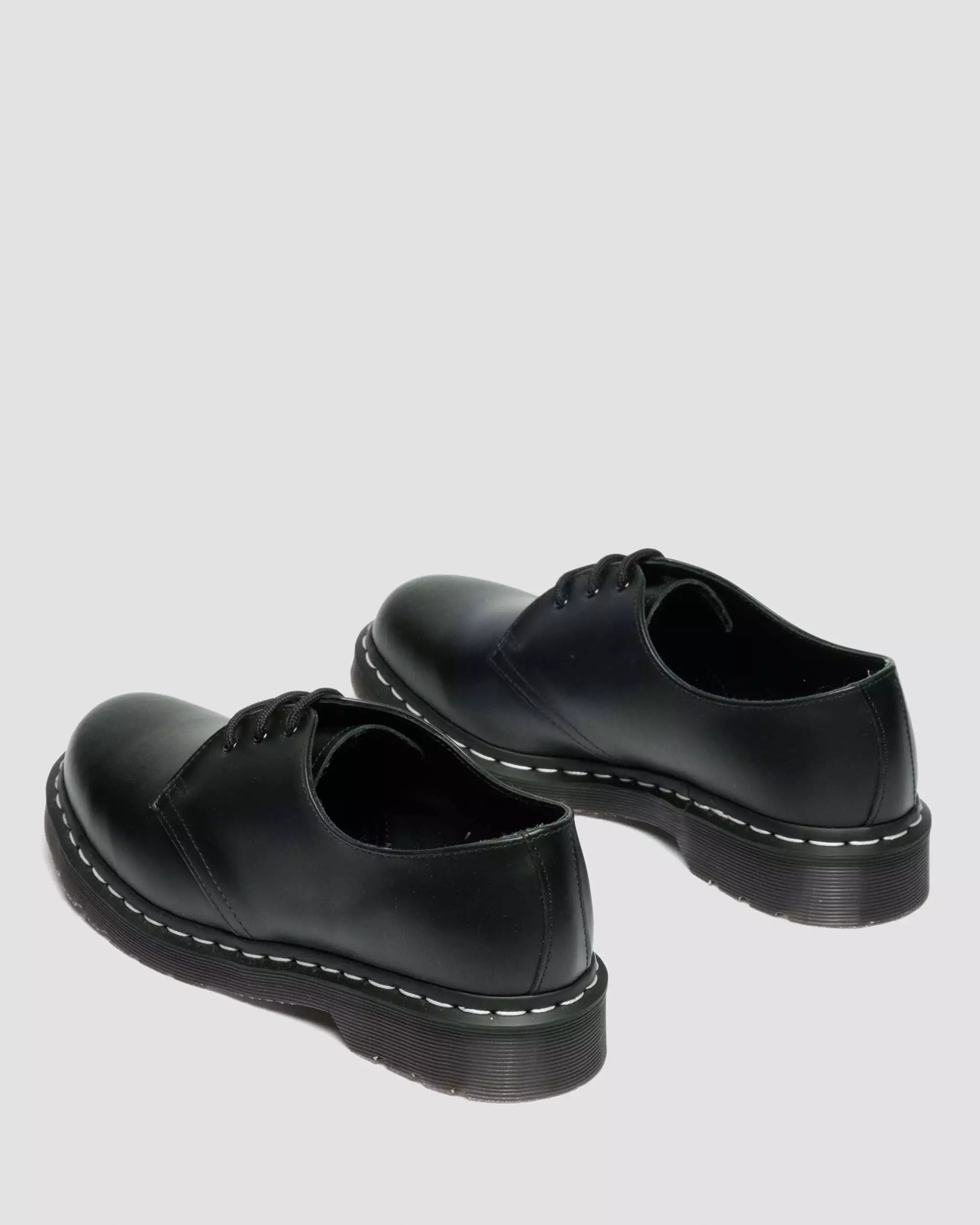 1461 White Stitch Smooth Leather Lace Up Shoes