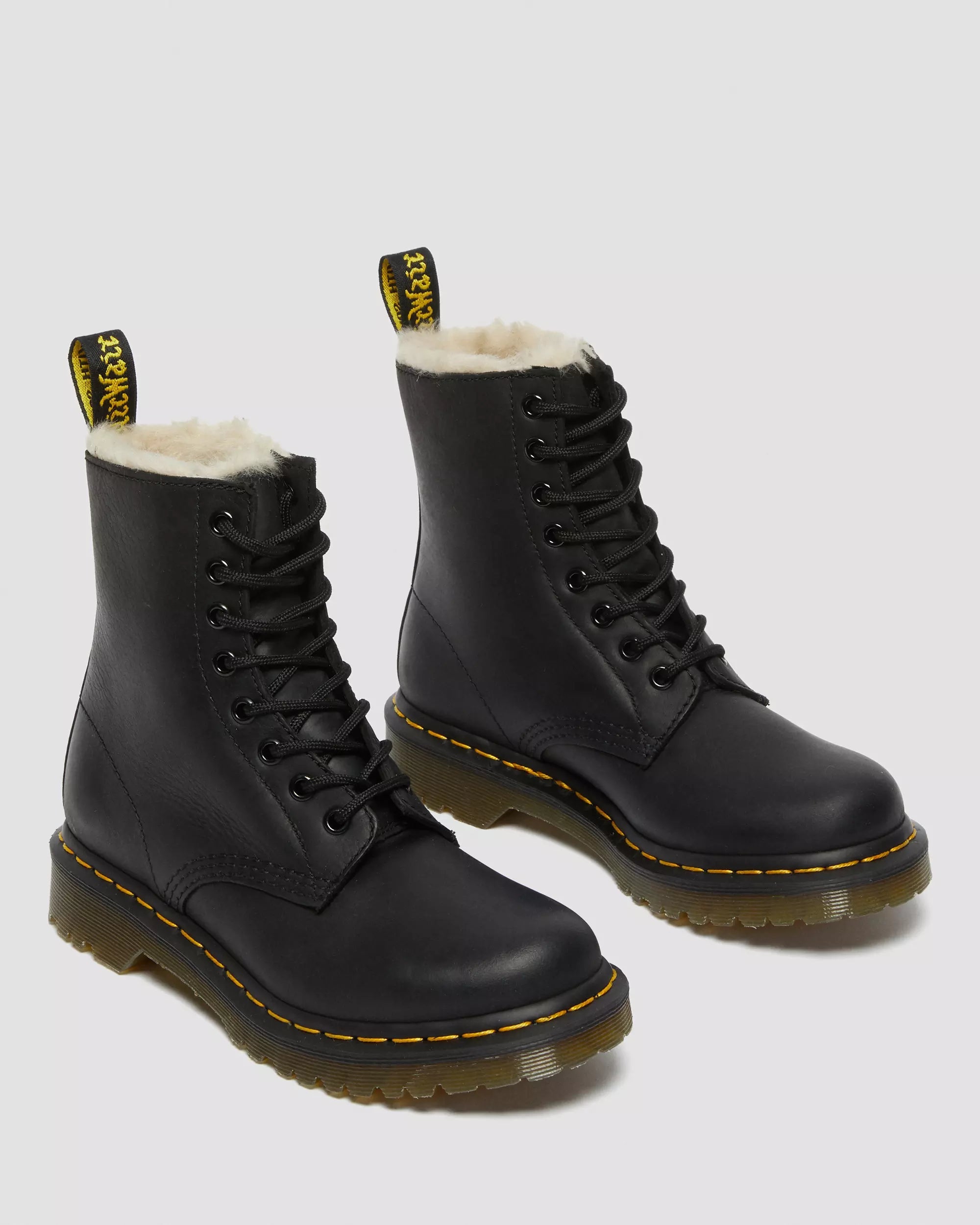 1460 Women's Faux Fur Lined Lace Up Boots