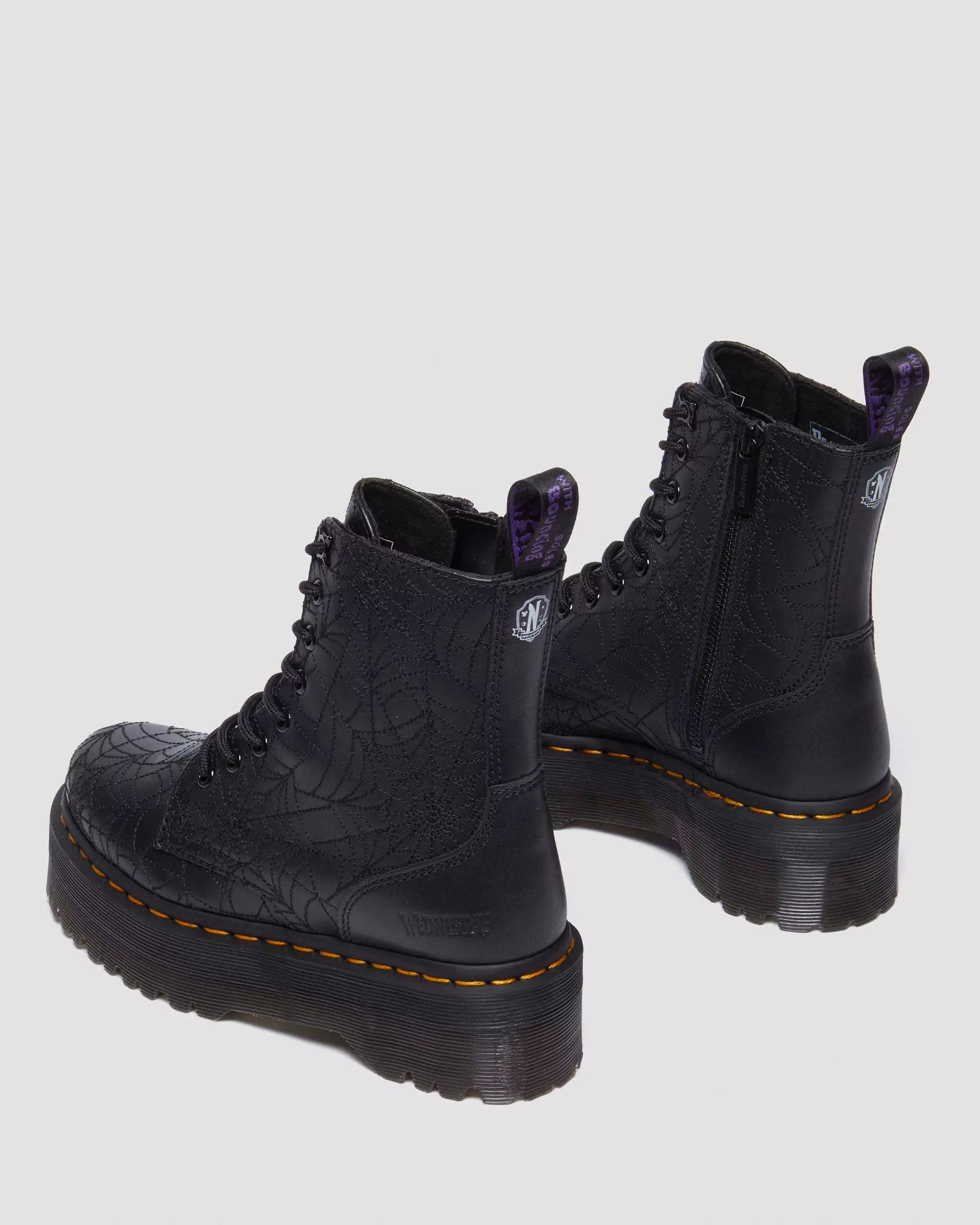 Jadon Wednesday Leather Platform Boots