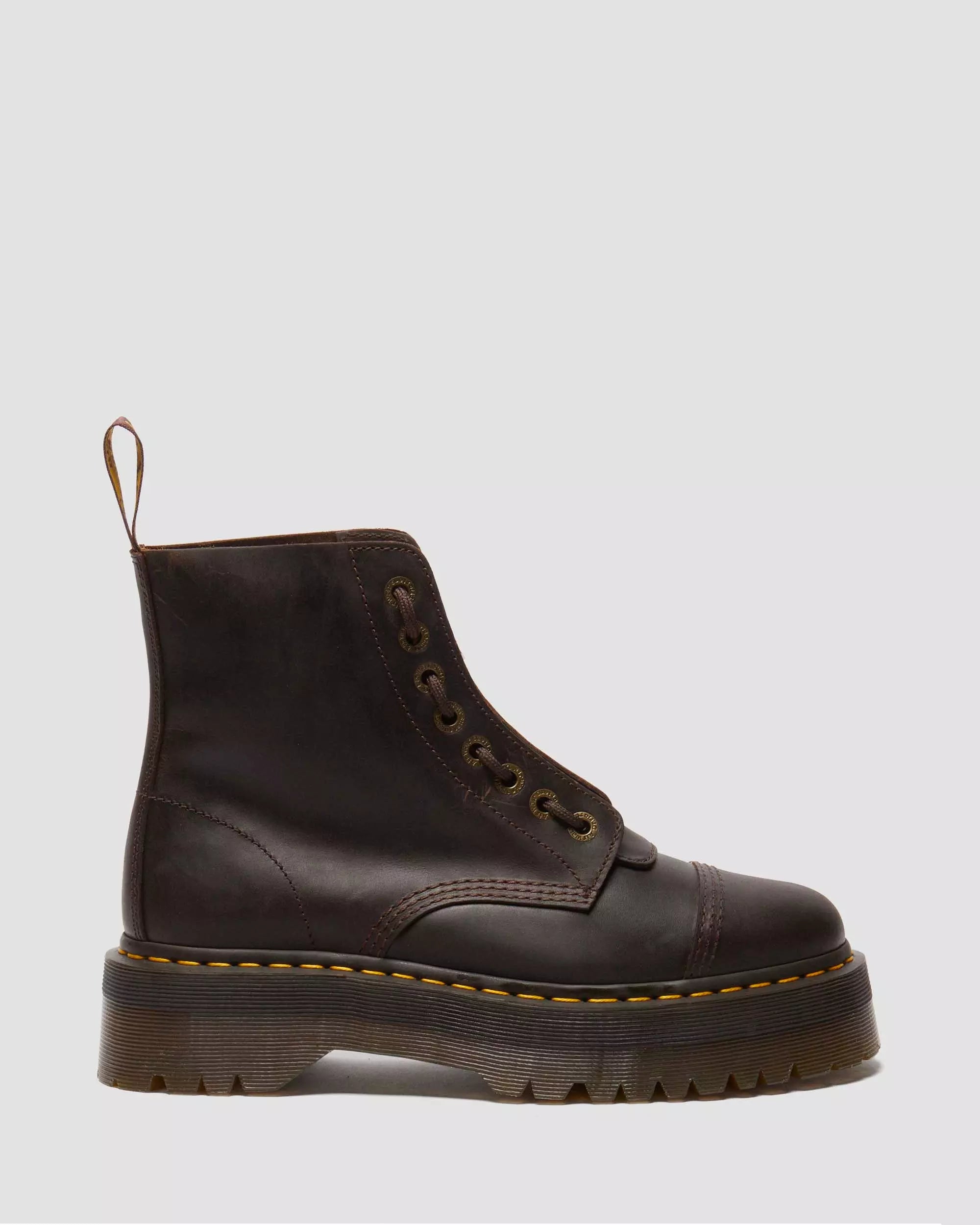 Sinclair Crazy Horse Leather Platform Boots