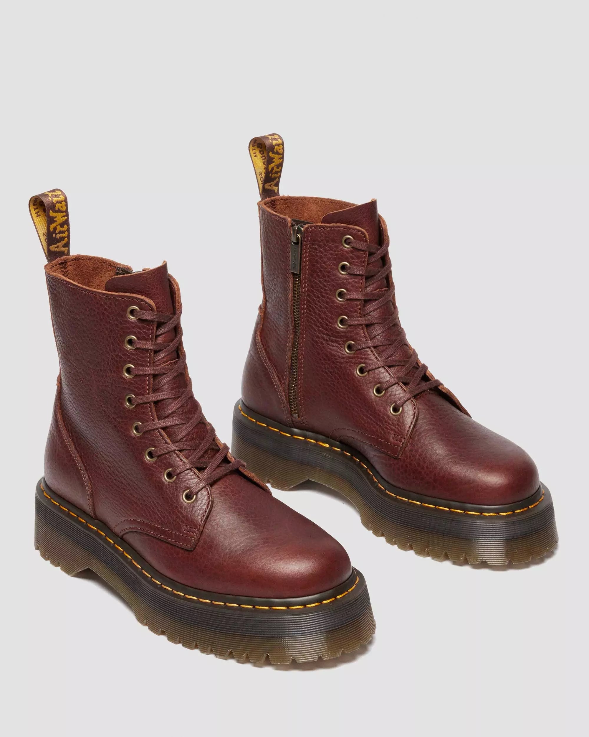 Jadon Soft Ambassador Leather Platform Boots