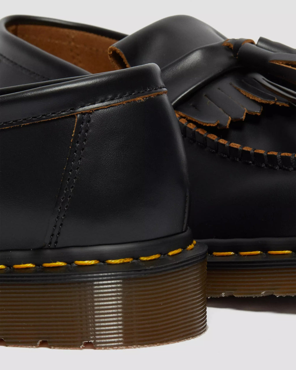 Adrian Vintage Made In England Quilon Leather Tassel Loafers