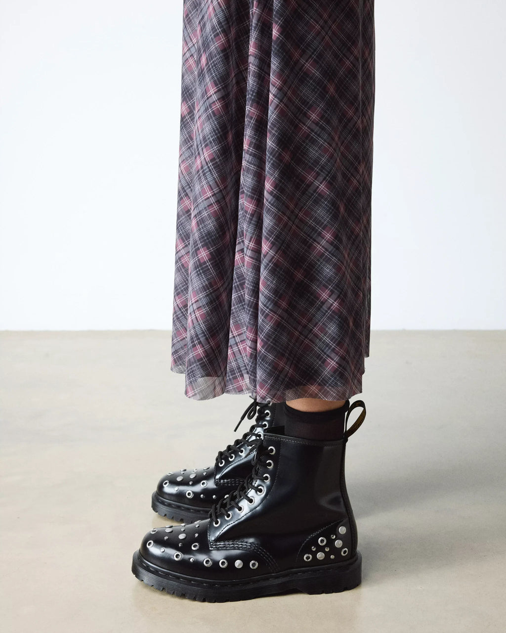 1460 Studded Buttero Leather Boots