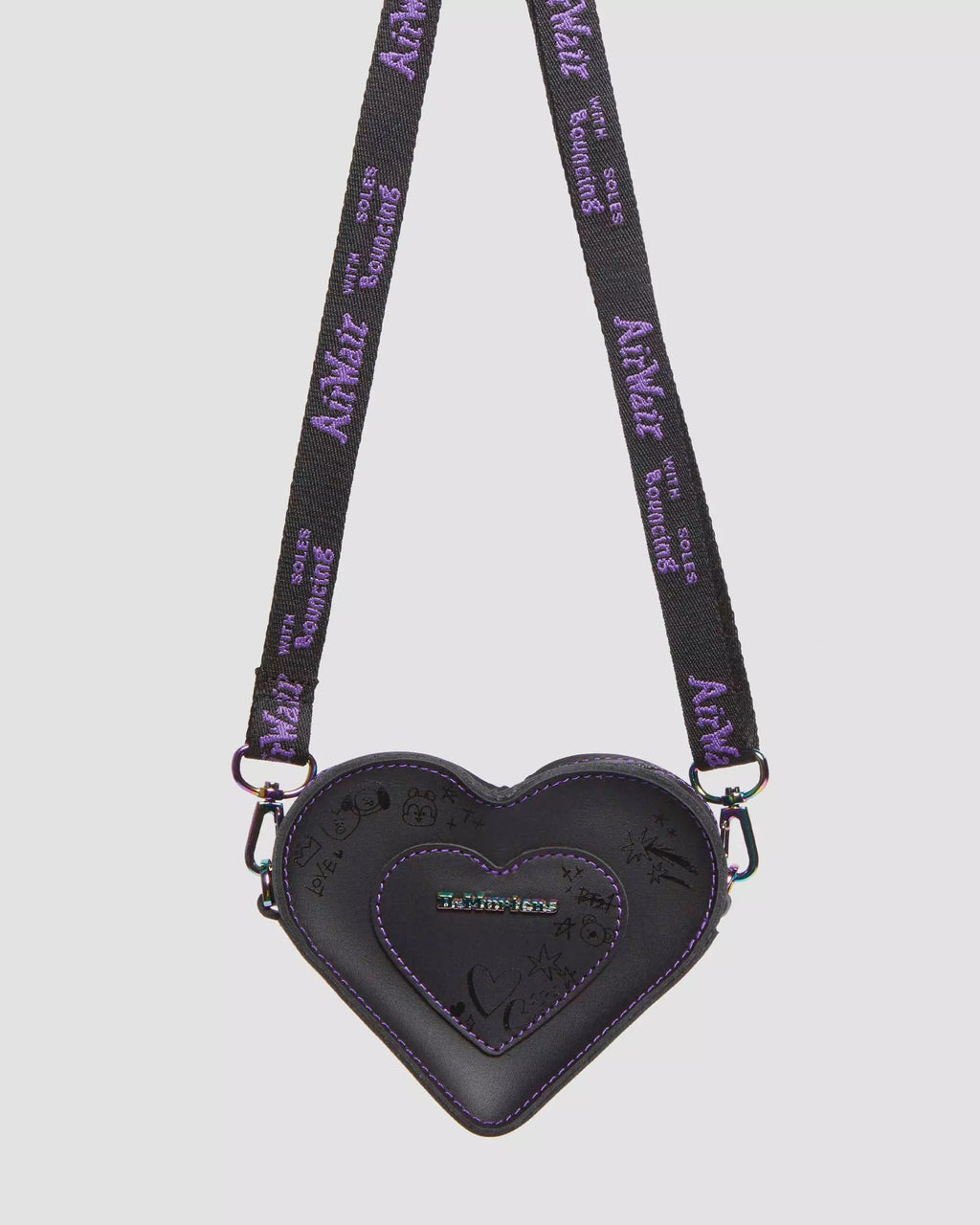 BT21 Mini Heart Bag Nappa Leather Heart Shaped Bag