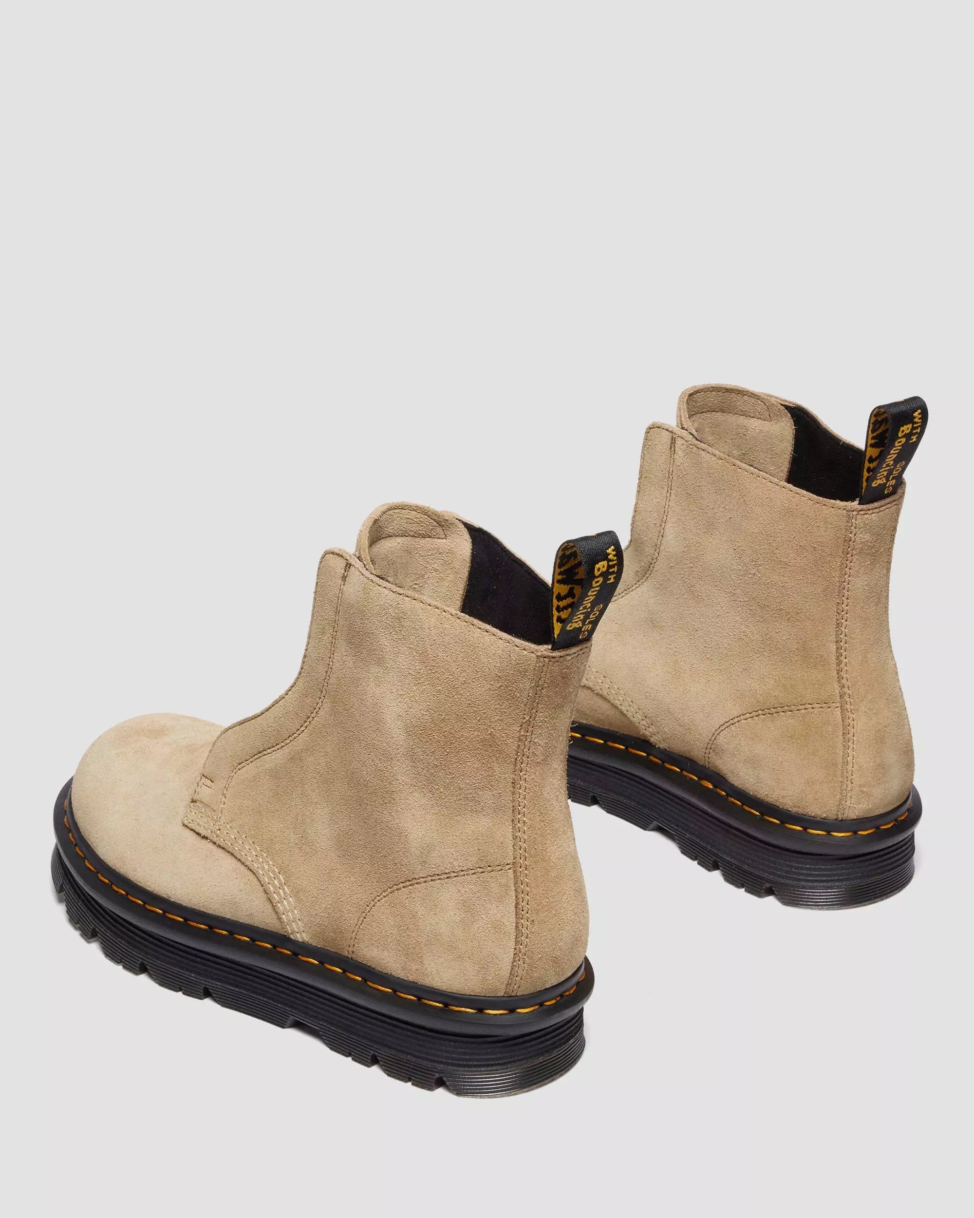 ZEBZAG LACELESS Slip On Suede Boots