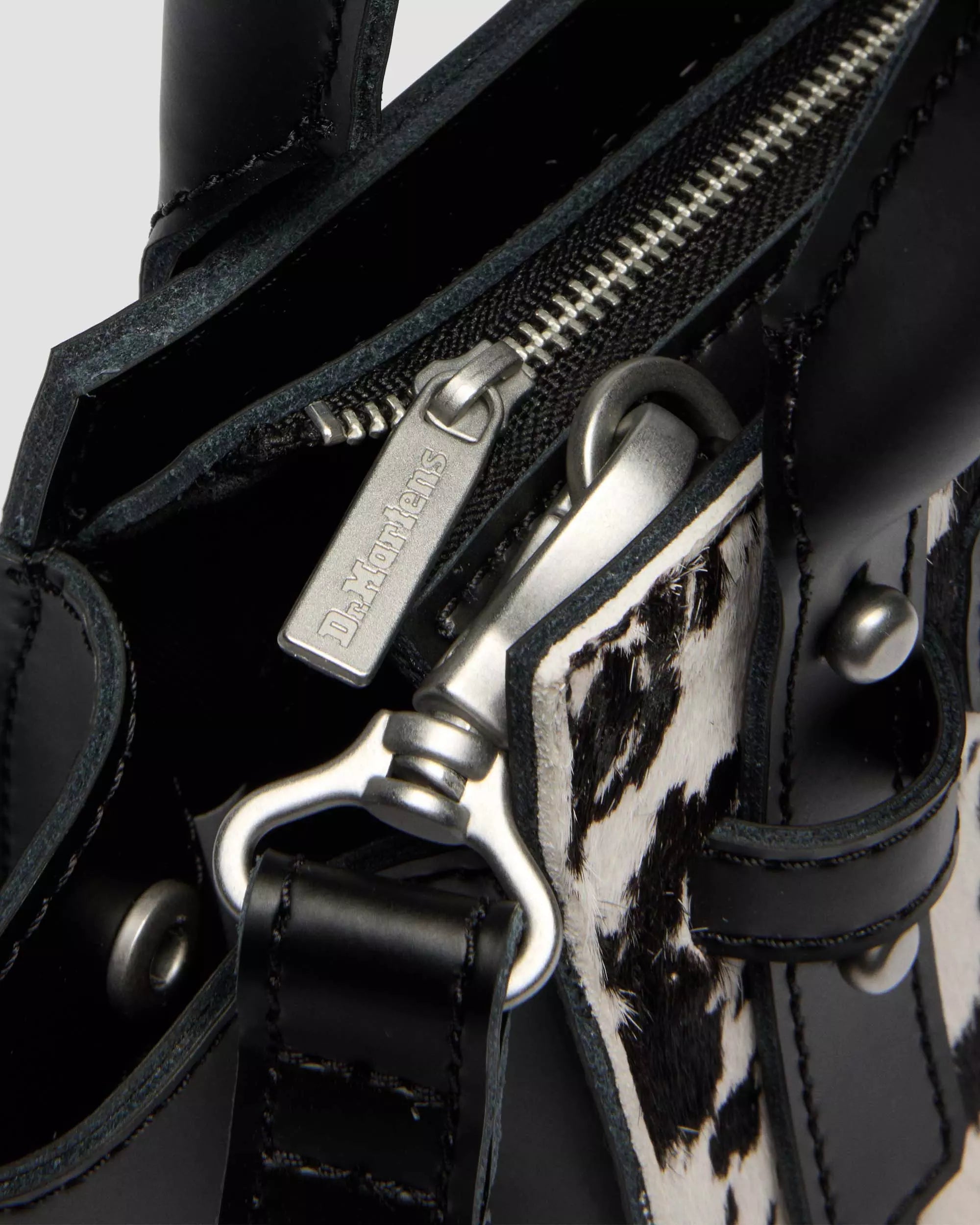 Extra Small Tote Bag Dalmatian Hair On & Kiev Leather Bag