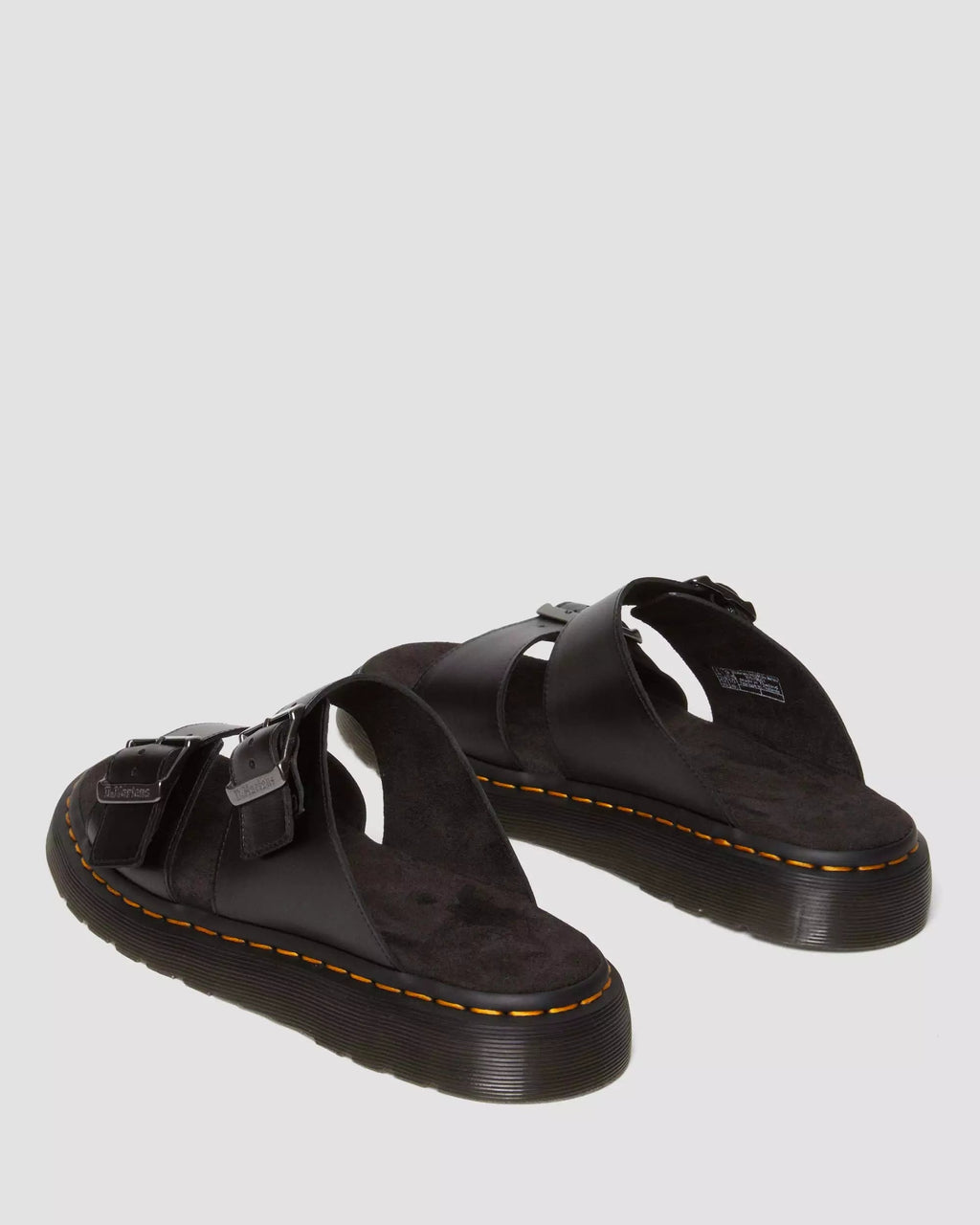 Josef Analine Leather Buckle Slide Sandals