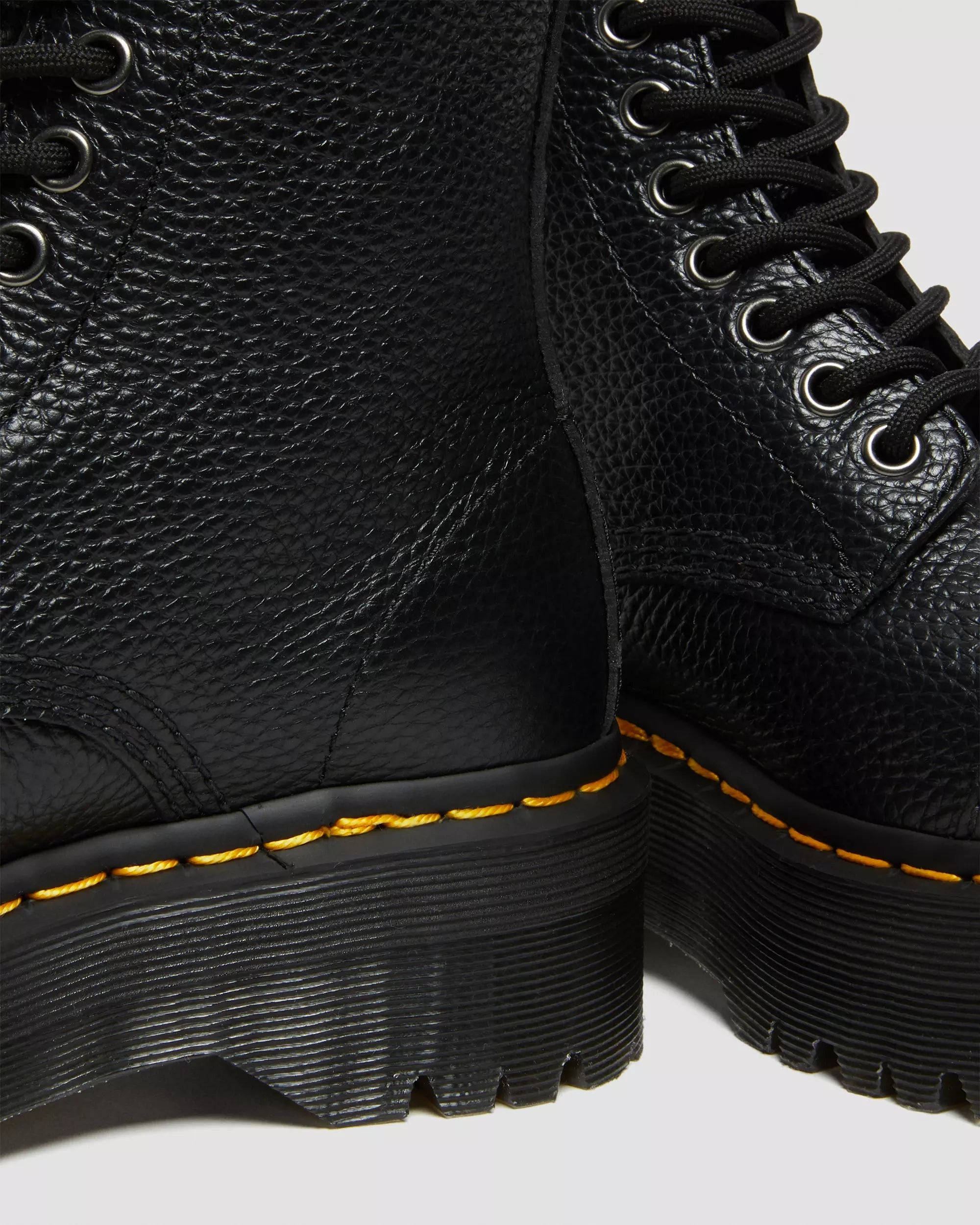SINCLAIR Milled Nappa Leather Platform Boots